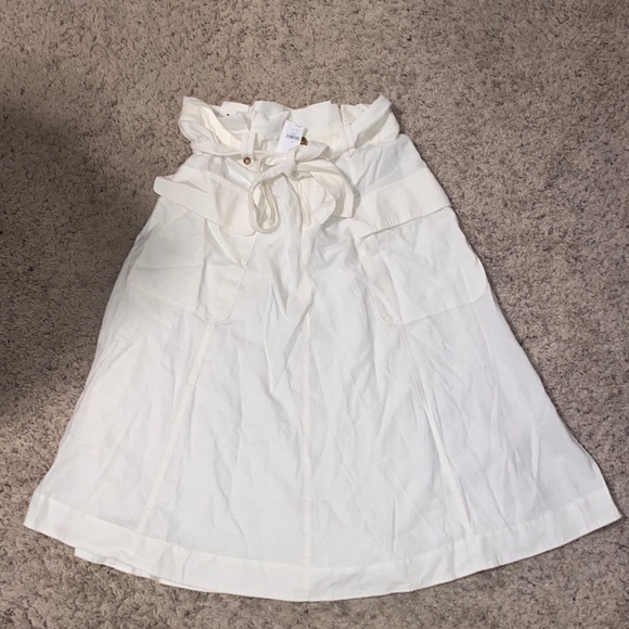 Banana Republic *Sold out*  Oversize Pocket Linen Blend Midi Skirt Sz 12 NWT - Picture 3 of 5